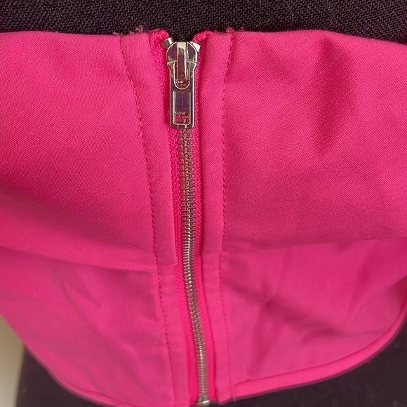 Pretty Little Things Hot Pink Bardot Frill Corset Top NWOT size 10 - Picture 5 of 7